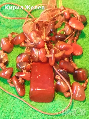 АРТ КОЛИЕ от ЕСТЕСТВЕН КАРНЕОЛ 14454