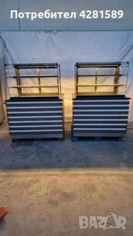 Немска луксозна сладкарска хладилна витрина за торти и сладкарски изделия, снимка 5 - Други машини и части - 53654355