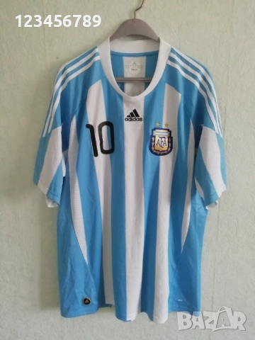 Аржентина Марадона оригинална тениска фланелка Maradona Argentina Adidas 2XL , снимка 3 - Тениски - 51597876