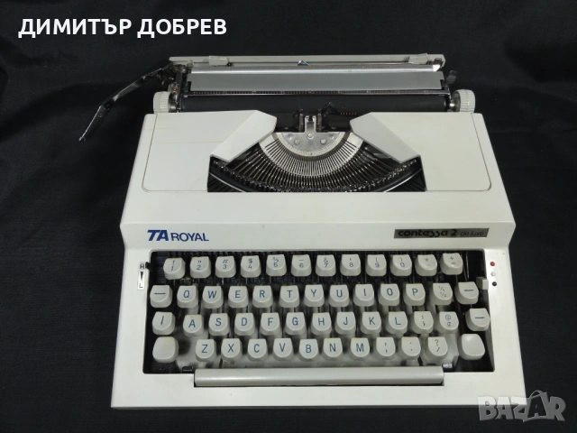 СТАРА РЕТРО ПОРТАТИВНА ПИШЕЩА МАШИНА CONTESSA 2 DE LUXE
