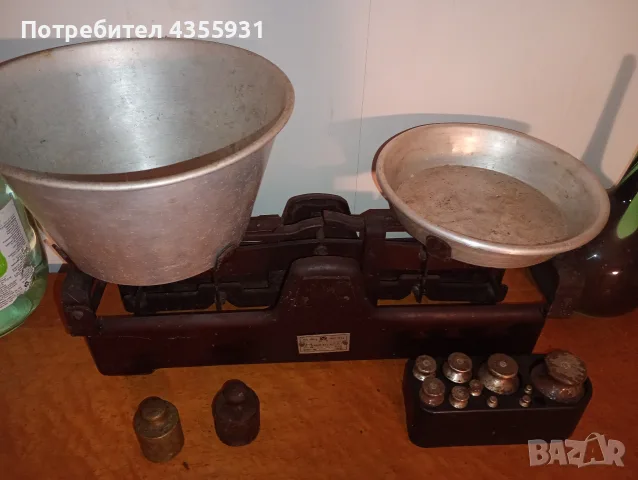 стар кантар с теглилки , снимка 3 - Антикварни и старинни предмети - 55996304