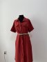 Дамска рокля в керемиден цвят, снимка 4