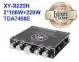 Нов Цифров Аудио Усилвател клас D ZK-HT21 2*160W+220W Модул за Субуфер AUX/USB Вход 2.1 Канал Стерео, снимка 2