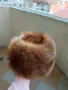 Дамско палто,кожух от естествен косъм Лисица и естествена кожа и шапка от лисица , снимка 4