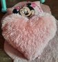 Възглавнички пух-лама "Сърце" в розово , снимка 2