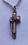 Масивен обемен сребърен кръст, снимка 2