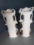 2бр чифт фигурални вази 27см/стари немски порцеланови вази с фигури/селяни с кошници, снимка 9