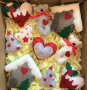 Коледна декорация сърце / Коледни играчки сърце за елха от филц ръчна изработка , снимка 4