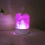 USB RGB настолна лампа с Хималайска Пушена Каменна Сол на Кристали, снимка 5