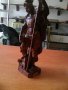 Масивна дървена статуя на римски войник - знаменосец, снимка 3