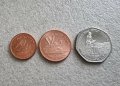 Монети. Южна Америка. Гвиана.  1, 5, 10 долара. 2007, 2008 година . 3 бройки., снимка 1