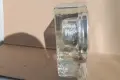 Немски рядък настолен часовник със стъклен корпус, снимка 5