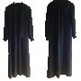 черна дълга рокля с панделка