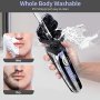 Нова Електрическа самобръсначка за мъже/Водоустойчиви мокри и сухи ротации/USB, снимка 2