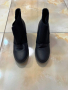 Падарявам - дамски черни естествена кожа боти  номер - 36 стелка - 23см. ток - 7см., снимка 1