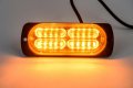 20 LED Аварийна Лампа За Пътна Помощ Жълта Блиц Мигаща Светлина 12-24V, снимка 3