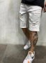 Мъжки модни къси дънкови панталони със средна талия, 2цвята - 023, снимка 3