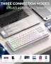 VidaTeco K87 безжична механична геймърска клавиатура с RGB, снимка 2