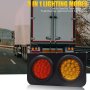 LED задни светлини за камиони, 24V LED Барове, 38LED червени задни спирачни, снимка 4