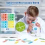 Нов Образователен микроскоп за деца с 12 проби и ръчен режим играчка, снимка 2