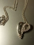 Чисто нов дамски стилен медальон с висулка сърце , снимка 1
