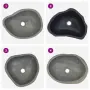 vidaXL Мивка от речен камък, овална, (37-46)x(29-36) см, снимка 6