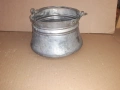 Старо малко калайдисано котле , менче , менец , котел, снимка 1