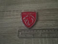 металнa емблема Peugeot червено със сребристо, снимка 3