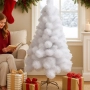 Изкуствена коледна елха в бяло – пухкав снежен ефект, снимка 5