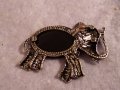 СИМПАТИЧЕН ФИГУРАЛЕН СРЕБРИСТ МЕСИНГОВ МЕДАЛЬОН СЛОНЧЕ с КРИСТАЛЧЕТА и СЕДЕФЕН ТИП УКРАСА 38650, снимка 3