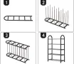 Малък стелаж за обувки на 5 нива - 71х42х19см, снимка 5
