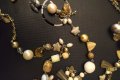 Великолепна огърлица естествени камъни перли и сребърни елементи , снимка 7