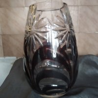 стъклена / кристална / ваза в стил бохемия, снимка 2 - Вази - 35766846
