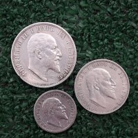 лот от редките сребърни монети от  50 ст., 1 лев и 2 лева 1910г., снимка 2 - Нумизматика и бонистика - 41769634