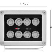 4 LED Infrared CCTV Илюминатор за Нощно Виждане Спомагателно Осветление за Камера за Видеонаблюдение, снимка 6 - Други - 41265721