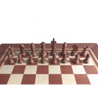 Комплект за игра на шах или табла  Масивна кутия от орех с фурнировано вътрешно поле за табла , снимка 2 - Шах и табла - 41283934