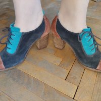 Дамски обувки с връзки Bershka 39, снимка 2 - Дамски елегантни обувки - 34616730