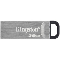 USB Флаш Памет 32GB USB 3.2 Kingston DT Kyson DTKN/32GB, Gen 1, DataTraveler, Алуминиева, снимка 1 - USB Flash памети - 30734467