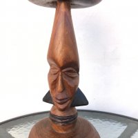 Ръчна дърворезба- африкански пепелник №1019, снимка 3 - Антикварни и старинни предмети - 34537596