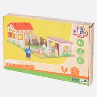 Mini Matters toys дървена ферма wooden farmhouse , снимка 2 - Конструктори - 41785184