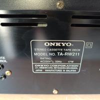 двукасетъчен дек "ONKYO TA-RW211", снимка 9 - Декове - 44839309