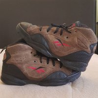 Vintage Retro 90s REEBOK Hexalite Hiking Boots Tan Suede Black Leather, снимка 5 - Кецове - 35667127