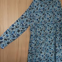 Макси флорална, памучна, асиметрична рокля, снимка 3 - Рокли - 40559637