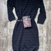 Нова елестична елегантна бандажна черна парти рокля изчистен класически модел , снимка 9 - Рокли - 39576816