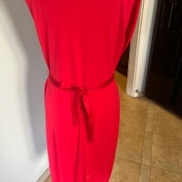 Laura Ashley червена дамска рокля р-р Л, снимка 3 - Рокли - 41328549