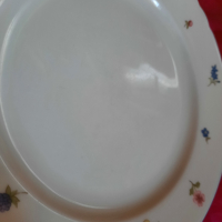 Десертни чинии с красива шарка - плодчета и цветчета, завършваща със син кант по периферията. Маркир, снимка 8 - Чинии - 36411273
