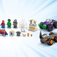 LEGO® Spidey 10782 - Хълк срещу Носорога – схватка с камиони, снимка 6 - Конструктори - 35798115
