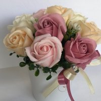 Букет със сапунени рози, снимка 2 - Други - 32595480