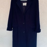 Право тъмносиньо палто -вълна,кашмир, снимка 1 - Палта, манта - 34274060