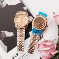 Унисекс часовник Rolex Oyster Perpetual Datejust с автоматичен механизъм, снимка 3 - Дамски - 41694559